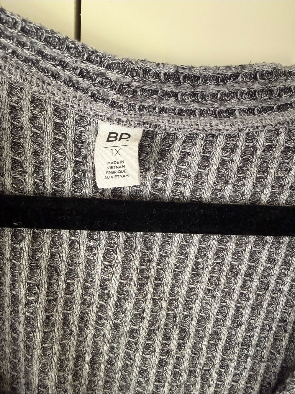bp Gray Ribbed V-Neck Button-Front Cardigan - Picture 3 of 4